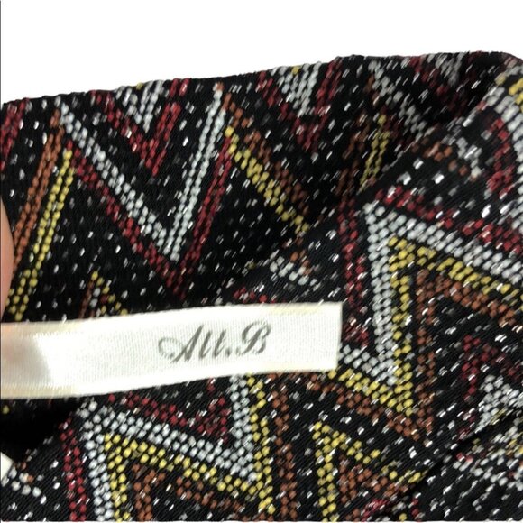 NWT Alt. B multicolored textured chevron print leggings size small - Picture 4 of 6